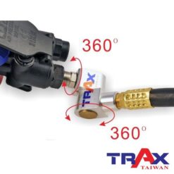 Trax 氣動工具自動給油器自動油壺自動注油器 7 - 材質: 鋁合金 旋轉角度:720度 規格:1/4"PT (2分)